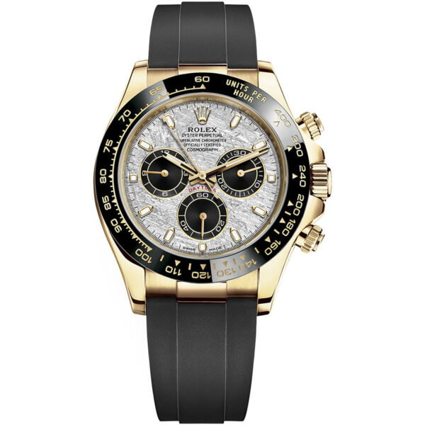 116518LN-Meteorite-Black-Oysterflex.jpg Rolex Daytona 40mm Oyster Flex 116518LN Meteorite Dial