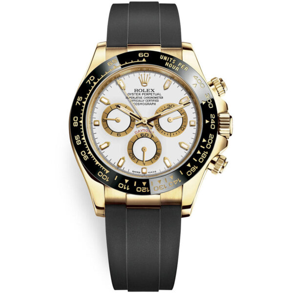 116518lnw-1.jpg Rolex Daytona 40mm Oyster Flex 116518LN White Dial
