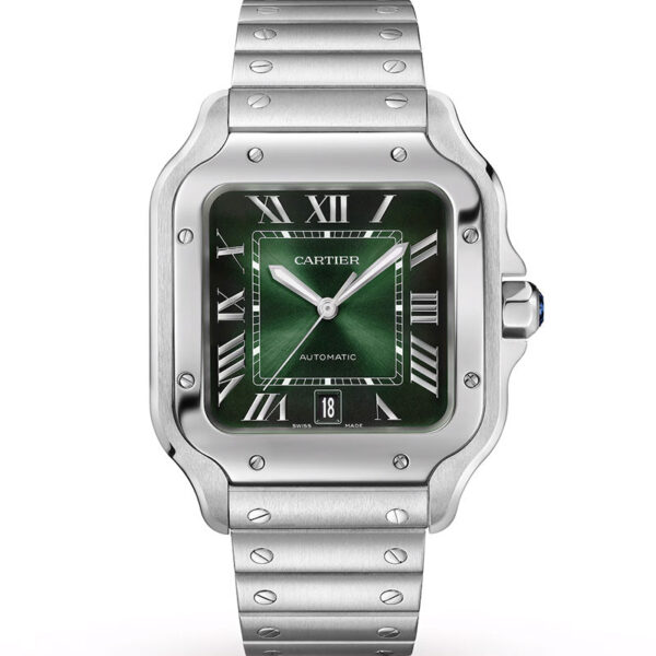 17311436_1_1.jpg Cartier Santos 40mm Large Model WSSA0062 Green Dial