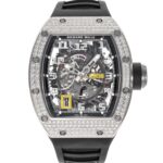 Richard Mille RM030 White Gold Diamond Bezel Skeleton Dial 50mm