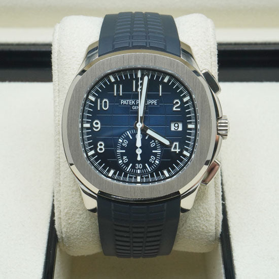 DSC00729.jpg Patek Philippe Aquanaut Chronograph 42mm 5968G-001 Blue Dial