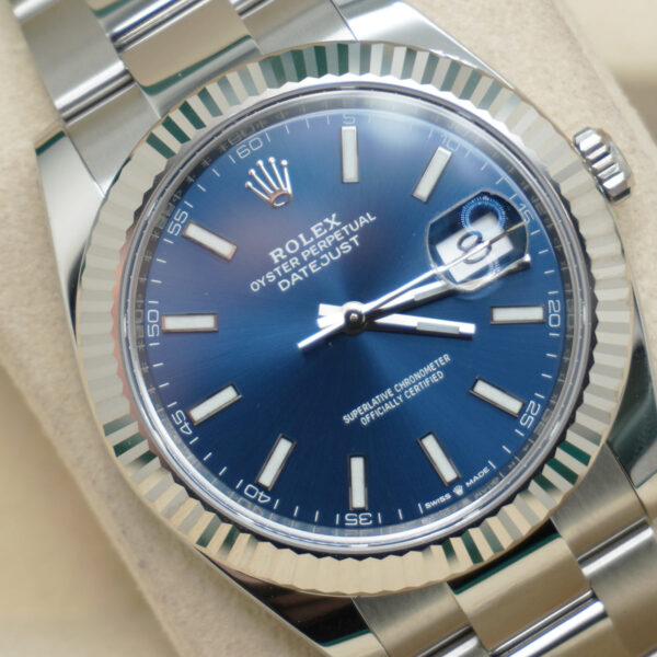 DSC01951_282730fe-58d3-4432-9cd0-09c2ff173ee6.jpg Rolex Datejust 41mm Bright Blue Dial Fluted Bezel 126334