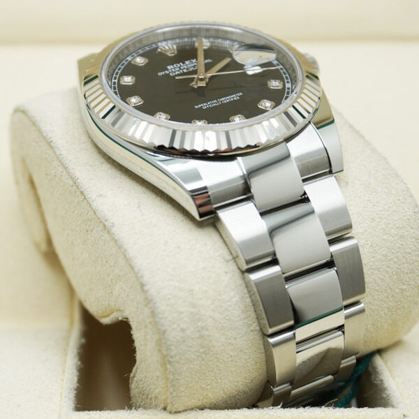DSC04933.jpg Rolex Datejust 41mm Black Diamond Dial Fluted Bezel 126334
