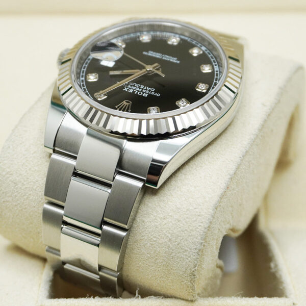 DSC04934.jpg Rolex Datejust 41mm Black Diamond Dial Fluted Bezel 126334