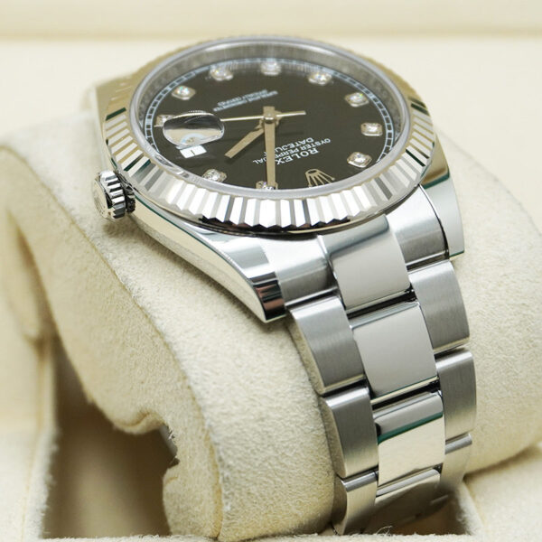 DSC04935.jpg Rolex Datejust 41mm Black Diamond Dial Fluted Bezel 126334