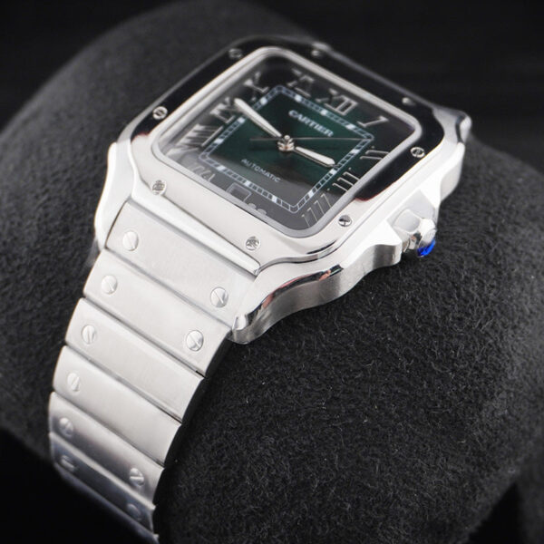 DSC07842.jpg Cartier Santos 40mm Large Model WSSA0062 Green Dial