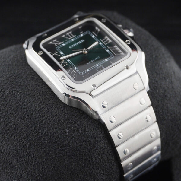 DSC07843.jpg Cartier Santos 40mm Large Model WSSA0062 Green Dial