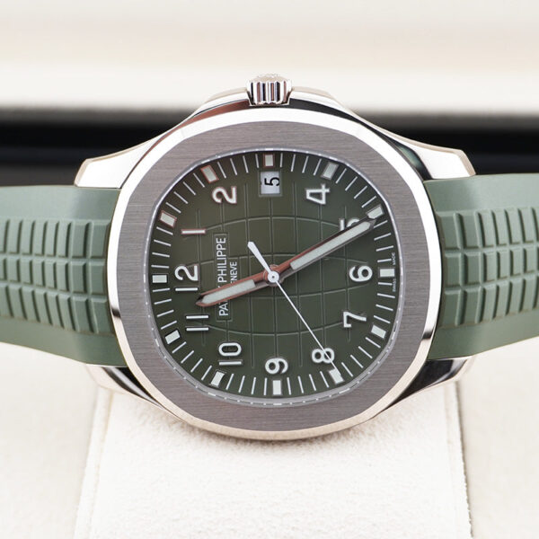 DSC07878.jpg Patek Philippe Aquanaut White Gold 42mm 5168G Khaki Green Dial