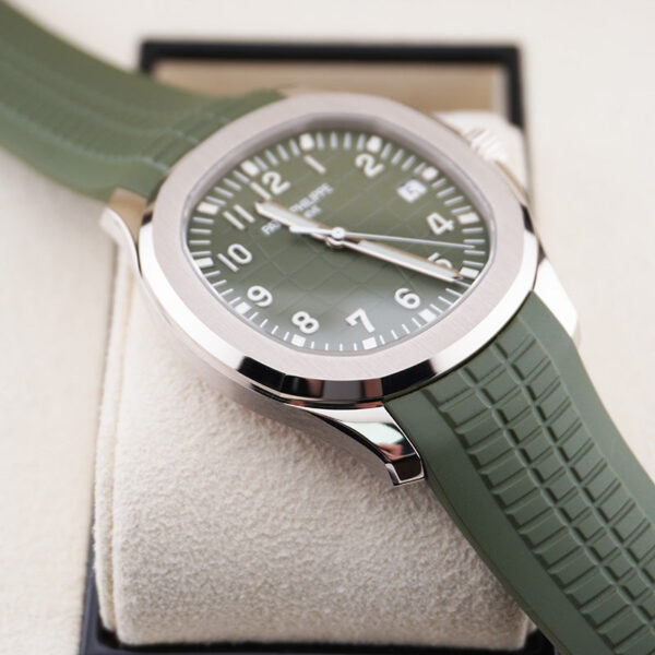 DSC07880.jpg Patek Philippe Aquanaut White Gold 42mm 5168G Khaki Green Dial