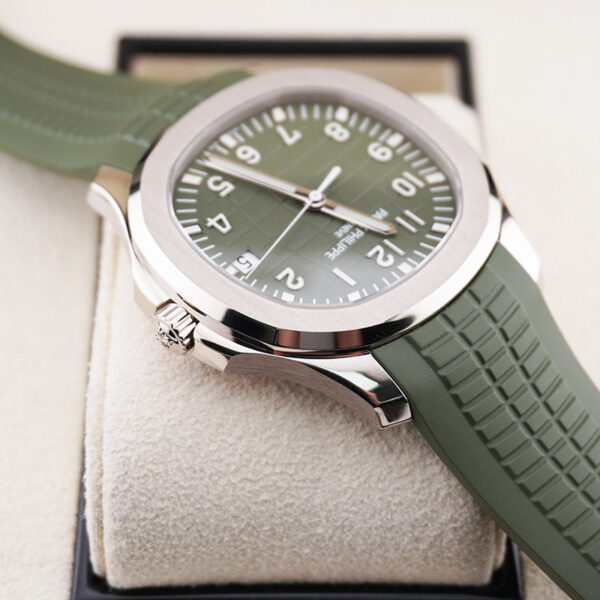 DSC07883.jpg Patek Philippe Aquanaut White Gold 42mm 5168G Khaki Green Dial