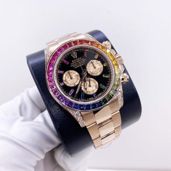 IMG_4008.jpg Rolex "Rainbow" Daytona 40mm 116595RBOW Black Gem Stone Dial