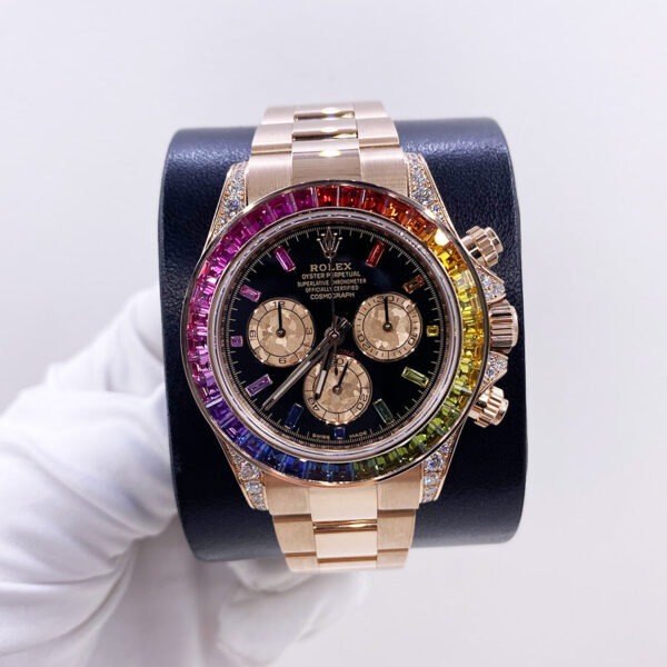 IMG_4009.jpg Rolex "Rainbow" Daytona 40mm 116595RBOW Black Gem Stone Dial
