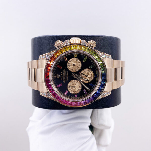 IMG_4014.jpg Rolex "Rainbow" Daytona 40mm 116595RBOW Black Gem Stone Dial