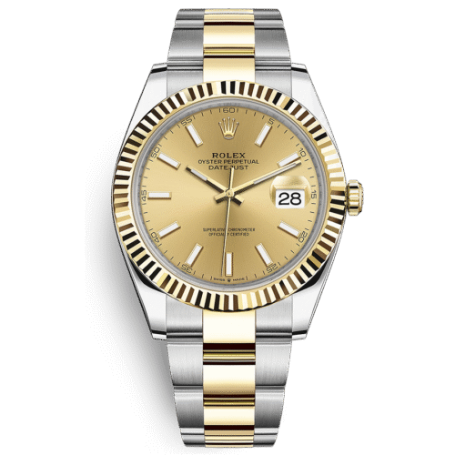 RolexDatejustIIChampagneFlutedDial41mm126333.png Rolex Datejust 41mm Champagne Dial Fluted Bezel 126333