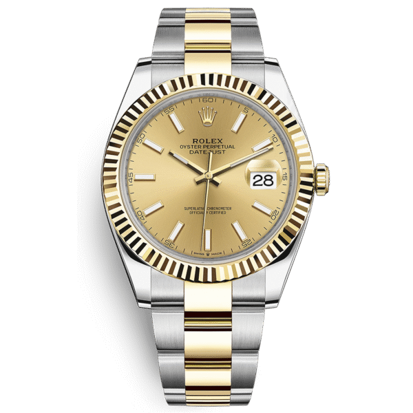 RolexDatejustIIChampagneFlutedDial41mm126333.png Rolex Datejust 41mm Champagne Dial Fluted Bezel 126333