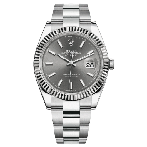 RolexDatejustIISlateDial41mm126334.png Rolex Datejust 41mm Slate Dial Fluted Bezel 126334