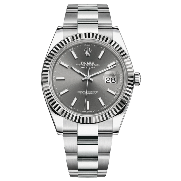 RolexDatejustIISlateDial41mm126334.png Rolex Datejust 41mm Slate Dial Fluted Bezel 126334