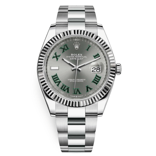 RolexDatejustIISlateRomanNumeralFlutedDial41mm126334.png Rolex Datejust 41mm Slate Roman Numeral Dial Fluted Bezel 126334