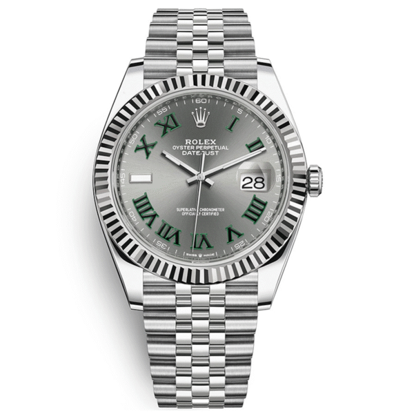 RolexDatejustIISlateRomanNumeralFlutedDial41mm126334copy.png Rolex Datejust 41mm Slate Roman Numeral Dial Fluted Bezel 126334