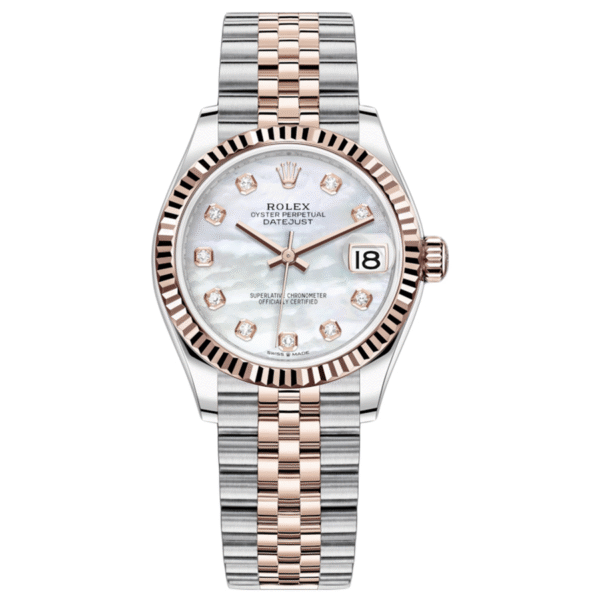 Rolex Datejust Mother Of Pearl Diamond Dial Fluted Bezel 31mm 278271