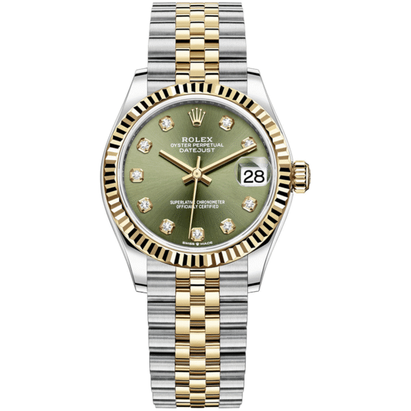 RolexDatejustOliveGreenDiamondFlutedDial31mm278273Jubilee.png Rolex Datejust Olive Green Diamond Dial Fluted Bezel 31mm 278273