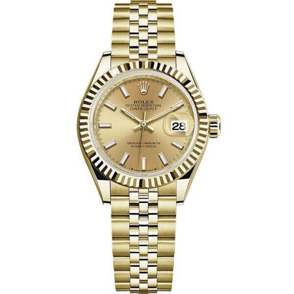 RolexLady-DatejustChampagneDialFlutedBezel28mm279178Jubilee.jpg Rolex Lady-Datejust Champagne Dial Fluted Bezel 28mm 279178