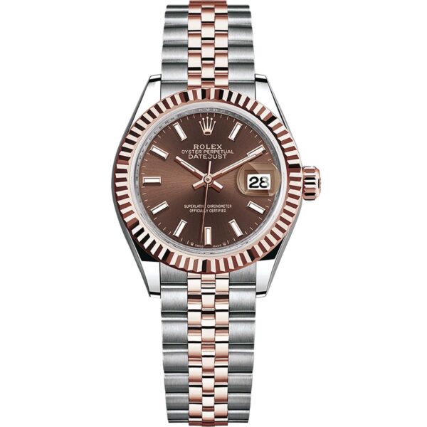 RolexLady-DatejustChocolateDialFlutedBezel28mm279171Jubilee_2.jpg Rolex Lady-Datejust Chocolate Dial Fluted Bezel 28mm 279171