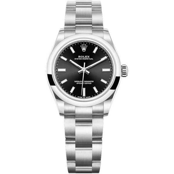 RolexOysterPerpetualBlackDialDomedBezel31mm277200.png Rolex Oyster Perpetual Black Dial Domed Bezel 31mm 277200