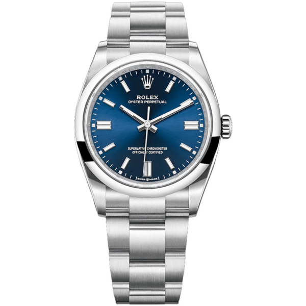 RolexOysterPerpetualBlueDialDomedBezel36mm126000.png Rolex Oyster Perpetual Blue Dial Domed Bezel 36mm 126000