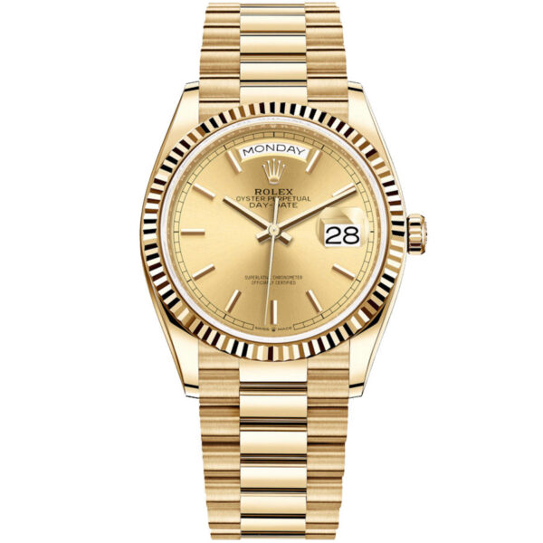 rolex-day-date-128238-78118.jpg Rolex Day-Date 36mm Presidential 128238 Fluted Bezel Champagne Dial