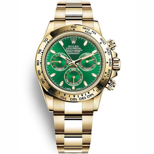 Rolex Daytona 40mm Yellow Gold 116508 Green Dial