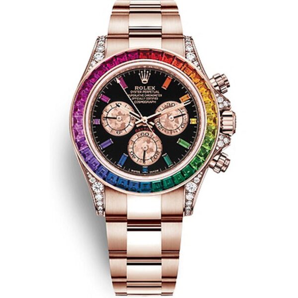 rolex-rainbow-daytona-40mm-116595rbow-black-gem-stone-dial-first-class-timepieces.jpg Rolex "Rainbow" Daytona 40mm 116595RBOW Black Gem Stone Dial